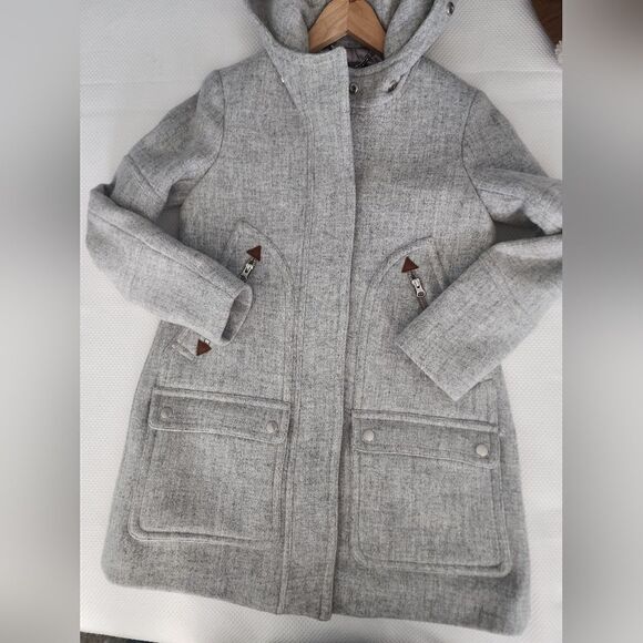 J crew chateau parka in ltalian stadium-cloth coat jacket without fur - Picture 10 of 14